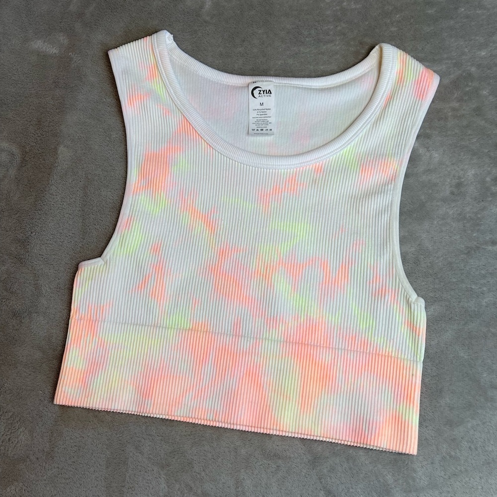 White Hendrix Crop Tank RC